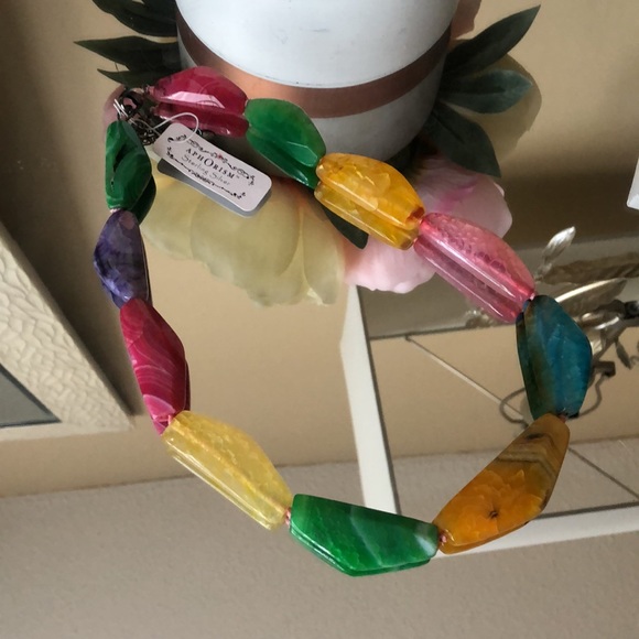 AphOrism Genuine Stones Sterling Silver Necklace - Picture 2 of 10